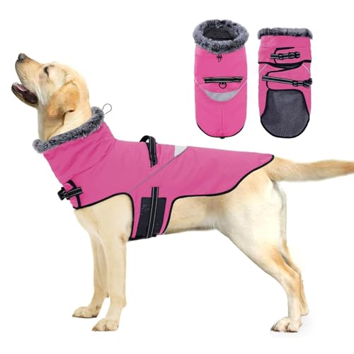 Hund Kaninchen Plüsch Ausschnitt Winter Hund Kleidung Verdickte Thermische Rollkragen Haustier Weste Britischen Gentleman Stil Große Hund Baumwolle Kleidung,A,3XL von YPDOPORA