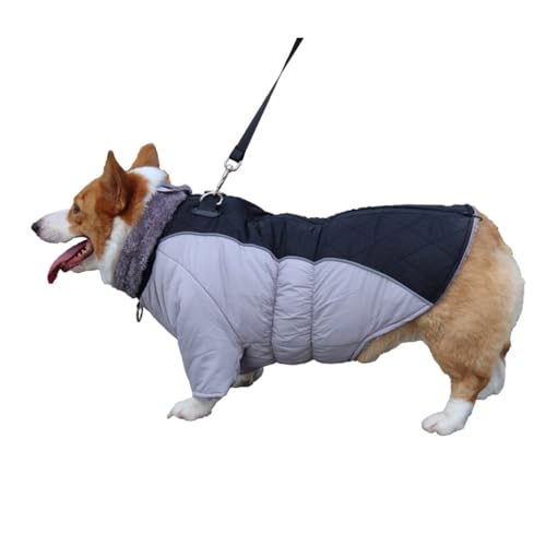 Hunde-Wintermantel, Wasserdicht, Warme Fleece-Futterjacke Für Kleine Hunde, Winterjacke, Weste, Warme Mäntel, Reflektierende Winddichte Bekleidung Mit D-Ring, Hundekleidung Für Kaltes Wetter,A,L Hunde-Wintermantel, Wasserdicht, Warme Fleece-Futterjacke Für Kleine Hunde, Winterjacke, Weste, Warme Mäntel, Reflektierende Winddichte Bekleidung Mit D-Ring, Hundekleidung Für Kaltes Wetter,A,L von YPDOPORA