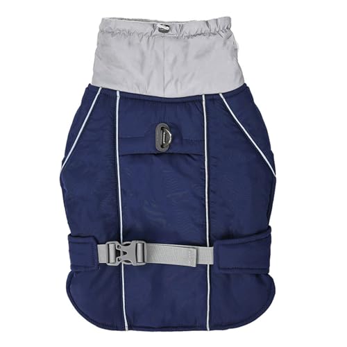 Hunde-Wintermantel, Weiche Hunde-Pufferjacke, Rollkragenpullover Und Reflektierende Jacke Mit Geschirr, Thermo-Hundeweste Für Kleine, Mittelgroße Und Große Hunde,B,S Hunde-Wintermantel, Weiche Hunde-Pufferjacke, Rollkragenpullover Und Reflektierende Jacke Mit Geschirr, Thermo-Hundeweste Für Kleine, Mittelgroße Und Große Hunde,B,S von YPDOPORA