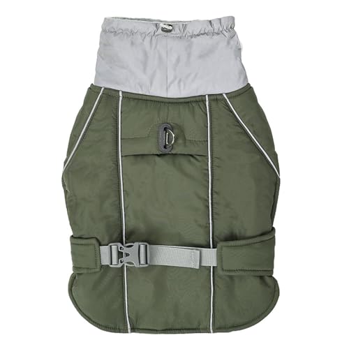Hunde-Wintermantel, Weiche Hunde-Pufferjacke, Rollkragenpullover Und Reflektierende Jacke Mit Geschirr, Thermo-Hundeweste Für Kleine, Mittelgroße Und Große Hunde,F,XXL Hunde-Wintermantel, Weiche Hunde-Pufferjacke, Rollkragenpullover Und Reflektierende Jacke Mit Geschirr, Thermo-Hundeweste Für Kleine, Mittelgroße Und Große Hunde,F,XXL von YPDOPORA