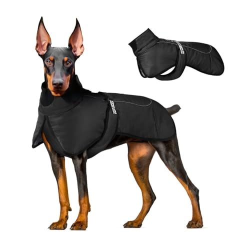 Hunde-Wintermantel, wasserdichte, Warme Hunde-Winterjacke Für Mittelgroße Und Große Hunde, Reflektierende Hundemäntel Für Kaltes Wetter, Winddichte Haustierbekleidung,D,5XL Hunde-Wintermantel, wasserdichte, Warme Hunde-Winterjacke Für Mittelgroße Und Große Hunde, Reflektierende Hundemäntel Für Kaltes Wetter, Winddichte Haustierbekleidung,D,5XL von YPDOPORA