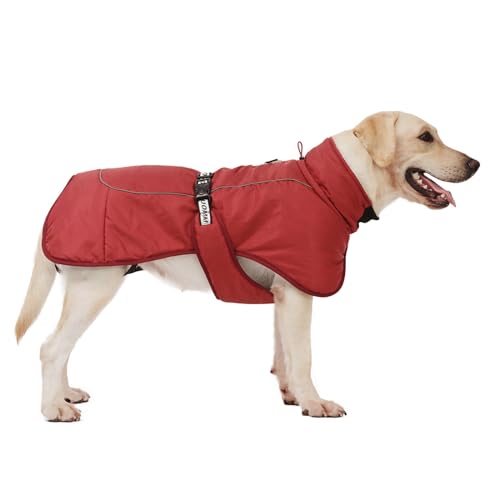 Hundekleidung, Bekleidung Für Kaltes Wetter, Winddichte Winterjacke Für Welpen, Wasserdichter Haustiermantel, Wintermantel Für Hunde, Winddichte, Warme Jacke Für Kaltes Wetter,D,5XL von YPDOPORA