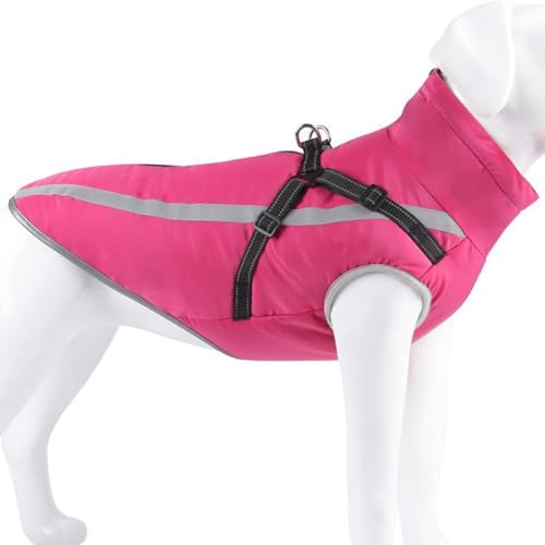 Hundemantel, wasserdichte Hundejacke Für Den Winter Mit Integriertem Geschirr, Reflektierende Hundeweste Mit Rollkragen, Warme Haustierkleidung, Winddichter Hunde-Schneeanzug,C,XL Hundemantel, wasserdichte Hundejacke Für Den Winter Mit Integriertem Geschirr, Reflektierende Hundeweste Mit Rollkragen, Warme Haustierkleidung, Winddichter Hunde-Schneeanzug,C,XL von YPDOPORA