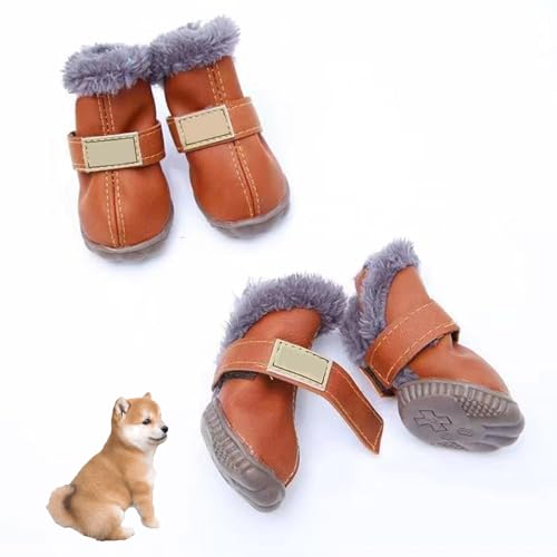 YPDOPORA Hundeschuhe Für Den Winter, Hundeschuhe Mit Rutschfester Sohle, Hundepfotenschutz Für Winter-Schneewanderschuhe, Warme wasserdichte Hundeschuhe Für Den Außenbereich,G,S YPDOPORA Hundeschuhe Für Den Winter, Hundeschuhe Mit Rutschfester Sohle, Hundepfotenschutz Für Winter-Schneewanderschuhe, Warme wasserdichte Hundeschuhe Für Den Außenbereich,G,S von YPDOPORA
