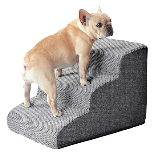 YPDOPORA Hundetreppe Für Kleine Hunde Und Katzen, Extra Breite, rutschfeste Haustierstufen Für Hohe Betten Oder Couch, Hundetreppe Für Kleine Hunde, Welpen, Katzen, Ältere Menschen,A,S YPDOPORA Hundetreppe Für Kleine Hunde Und Katzen, Extra Breite, rutschfeste Haustierstufen Für Hohe Betten Oder Couch, Hundetreppe Für Kleine Hunde, Welpen, Katzen, Ältere Menschen,A,S von YPDOPORA
