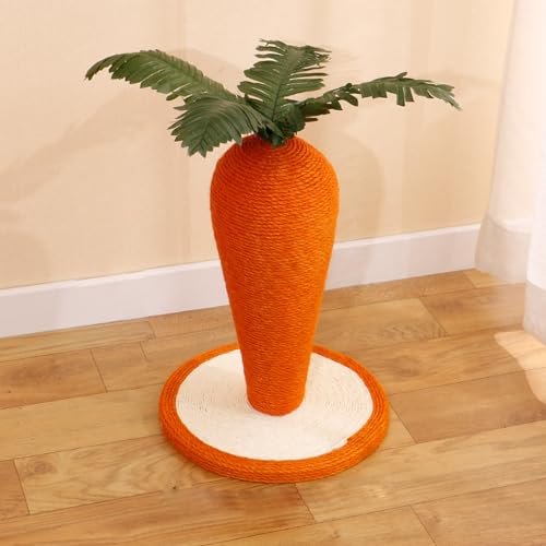YPDOPORA Kaninchen-Kratzspielzeug, Interaktiver Häschenkrallenkratzer Aus Natürlichem Sisal Für Kätzchen Im Innenbereich, Niedlicher Karotten-Kaninchen-Kratzbaum Für Kätzchen-Hasen-Chinchilla,B YPDOPORA Kaninchen-Kratzspielzeug, Interaktiver Häschenkrallenkratzer Aus Natürlichem Sisal Für Kätzchen Im Innenbereich, Niedlicher Karotten-Kaninchen-Kratzbaum Für Kätzchen-Hasen-Chinchilla,B von YPDOPORA