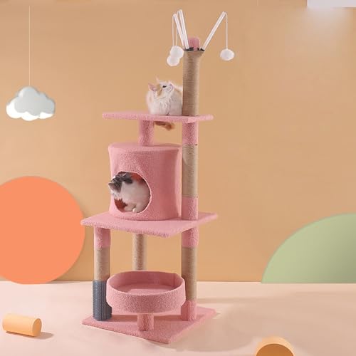 Katzenbaum, Katzenturm, All-In-One-Katzenhaus Mit Mehreren Schichten, Turm Für Kleine Katzen Mit Sprungplattform, Bequemer Plüschwohnung Und Sisalsäule Für Indoor-Aktivitäten Zum Entspannen,A Katzenbaum, Katzenturm, All-In-One-Katzenhaus Mit Mehreren Schichten, Turm Für Kleine Katzen Mit Sprungplattform, Bequemer Plüschwohnung Und Sisalsäule Für Indoor-Aktivitäten Zum Entspannen,A von YPDOPORA