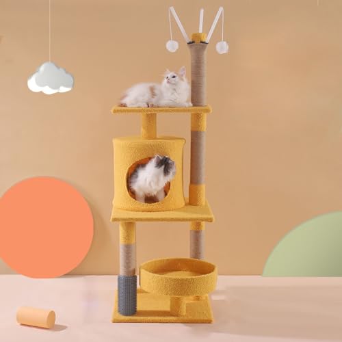 Katzenbaum, Katzenturm, All-In-One-Katzenhaus Mit Mehreren Schichten, Turm Für Kleine Katzen Mit Sprungplattform, Bequemer Plüschwohnung Und Sisalsäule Für Indoor-Aktivitäten Zum Entspannen,B Katzenbaum, Katzenturm, All-In-One-Katzenhaus Mit Mehreren Schichten, Turm Für Kleine Katzen Mit Sprungplattform, Bequemer Plüschwohnung Und Sisalsäule Für Indoor-Aktivitäten Zum Entspannen,B von YPDOPORA