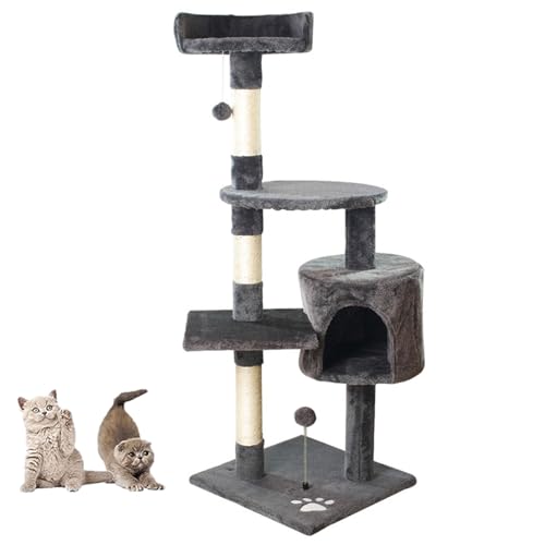 Katzenbaumturm/Kratzbäume Katzenklettergerüst Integriertes Katzenstreu Katzenbaum Katzenregal Sprungplattform Katzenspielzeug Katzenturm Für Hauskatzen, Mehrschichtiges Katzenklettergerüst,Schwarz Katzenbaumturm/Kratzbäume Katzenklettergerüst Integriertes Katzenstreu Katzenbaum Katzenregal Sprungplattform Katzenspielzeug Katzenturm Für Hauskatzen, Mehrschichtiges Katzenklettergerüst,Schwarz von YPDOPORA