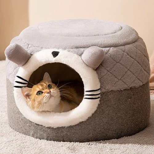 YPDOPORA Katzenbetten Für Katzen Im Innenbereich, Katzenhöhlenbett, Katzenzelt, Betthaus Mit Abnehmbarem, Waschbarem Kissen, Süßes Katzenhaus Mit Rutschfester Unterseite,A,M YPDOPORA Katzenbetten Für Katzen Im Innenbereich, Katzenhöhlenbett, Katzenzelt, Betthaus Mit Abnehmbarem, Waschbarem Kissen, Süßes Katzenhaus Mit Rutschfester Unterseite,A,M von YPDOPORA