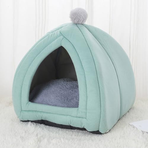 YPDOPORA Katzenbetthöhle Für Hauskatzen Und Kleine Hunde, Kuppelkatzenzelt Mit Abnehmbarem, Waschbarem Kissen, Weiche Und Selbstwärmende Kätzchenbetten,Grün,M YPDOPORA Katzenbetthöhle Für Hauskatzen Und Kleine Hunde, Kuppelkatzenzelt Mit Abnehmbarem, Waschbarem Kissen, Weiche Und Selbstwärmende Kätzchenbetten,Grün,M von YPDOPORA