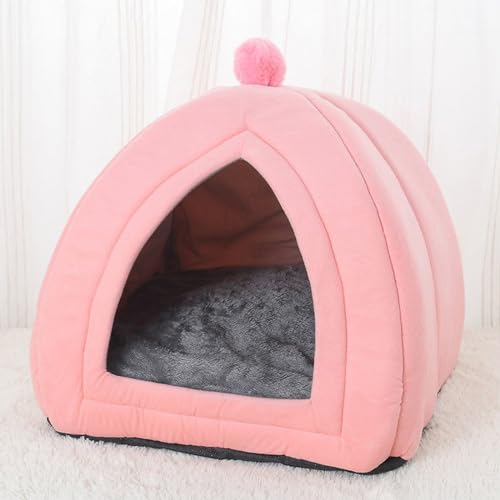 YPDOPORA Katzenbetthöhle Für Hauskatzen Und Kleine Hunde, Kuppelkatzenzelt Mit Abnehmbarem, Waschbarem Kissen, Weiche Und Selbstwärmende Kätzchenbetten,Rosa,L YPDOPORA Katzenbetthöhle Für Hauskatzen Und Kleine Hunde, Kuppelkatzenzelt Mit Abnehmbarem, Waschbarem Kissen, Weiche Und Selbstwärmende Kätzchenbetten,Rosa,L von YPDOPORA