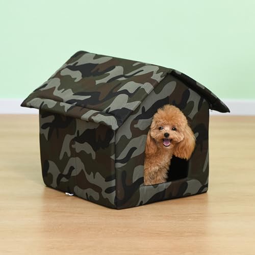 YPDOPORA Katzenhaus Im Freien, Wasserdichter Winter-Katzenhaus Für Streuner, Mit Warmer Matte, Faltbar Und Beweglich, Leicht Zu Reinigen, Katzenzelt Für Kleine Hunde,C,M YPDOPORA Katzenhaus Im Freien, Wasserdichter Winter-Katzenhaus Für Streuner, Mit Warmer Matte, Faltbar Und Beweglich, Leicht Zu Reinigen, Katzenzelt Für Kleine Hunde,C,M von YPDOPORA