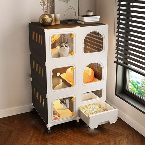 Katzenkäfige Für Den Innenbereich – Zäune Für Katzen, Katzenvillen, Integrierte Toiletten Mit Katzentoiletten, Katzenkäfige Für Kleintiere Im Innen- Und Außenbereich, Einfache Spülreinigung,F Katzenkäfige Für Den Innenbereich – Zäune Für Katzen, Katzenvillen, Integrierte Toiletten Mit Katzentoiletten, Katzenkäfige Für Kleintiere Im Innen- Und Außenbereich, Einfache Spülreinigung,F von YPDOPORA