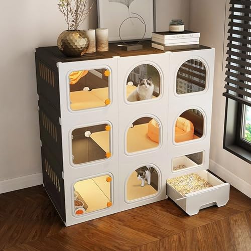 Katzenkäfige Für Den Innenbereich – Zäune Für Katzen, Katzenvillen, Integrierte Toiletten Mit Katzentoiletten, Katzenkäfige Für Kleintiere Im Innen- Und Außenbereich, Einfache Spülreinigung,G Katzenkäfige Für Den Innenbereich – Zäune Für Katzen, Katzenvillen, Integrierte Toiletten Mit Katzentoiletten, Katzenkäfige Für Kleintiere Im Innen- Und Außenbereich, Einfache Spülreinigung,G von YPDOPORA
