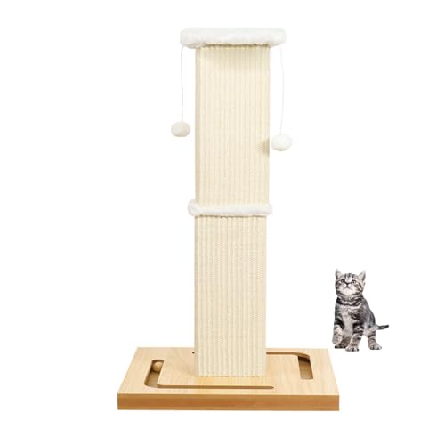 YPDOPORA Katzenkratzbaum, 33 Zoll Großer Katzenkratzbaum Für Erwachsene Katzen Und Kätzchen, Natursisal, Holzsockel Mit Spielzeugbällen, Moderner Katzenkratzbaum Für Hauskatzen,A YPDOPORA Katzenkratzbaum, 33 Zoll Großer Katzenkratzbaum Für Erwachsene Katzen Und Kätzchen, Natursisal, Holzsockel Mit Spielzeugbällen, Moderner Katzenkratzbaum Für Hauskatzen,A von YPDOPORA