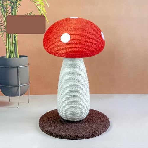 YPDOPORA Katzenkratzbaum, Katzenkratzbrett, Vertikaler Katzenkratzbaum in Sisal-Pilzform, Interaktiver Niedlicher Pilz-Katzenbaum Für Hauskatzen,A YPDOPORA Katzenkratzbaum, Katzenkratzbrett, Vertikaler Katzenkratzbaum in Sisal-Pilzform, Interaktiver Niedlicher Pilz-Katzenbaum Für Hauskatzen,A von YPDOPORA