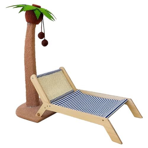YPDOPORA Katzenkratzbaum Mit Bett, Hoher Palmen-Katzenkratzbaum Für Hauskatzen, Mit Lounge-Stuhl, 2-In-1-Spaß, Sisalseil, Hoher Katzenkratzer Mit Ball,J YPDOPORA Katzenkratzbaum Mit Bett, Hoher Palmen-Katzenkratzbaum Für Hauskatzen, Mit Lounge-Stuhl, 2-In-1-Spaß, Sisalseil, Hoher Katzenkratzer Mit Ball,J von YPDOPORA