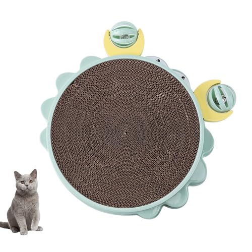 YPDOPORA Katzenkratzer, Abnehmbares Katzenkratzbett Mit Glocke, Austauschbare Wellpappe, Doppelseitig Verfügbar, Lindert Stress, Katzenspielzeug,Grün YPDOPORA Katzenkratzer, Abnehmbares Katzenkratzbett Mit Glocke, Austauschbare Wellpappe, Doppelseitig Verfügbar, Lindert Stress, Katzenspielzeug,Grün von YPDOPORA