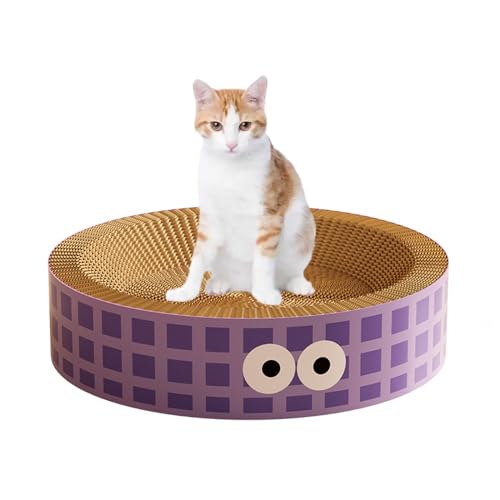 YPDOPORA Katzenkratzer Aus Pappe, 2-In-1, Rundes Katzenbett Aus Pappe, Katzenkratzpad, Schale Für Katzen Im Innenbereich, Wellpappe, Lounge-Bett, Möbelschutz Und Trainingsspielzeug,C YPDOPORA Katzenkratzer Aus Pappe, 2-In-1, Rundes Katzenbett Aus Pappe, Katzenkratzpad, Schale Für Katzen Im Innenbereich, Wellpappe, Lounge-Bett, Möbelschutz Und Trainingsspielzeug,C von YPDOPORA