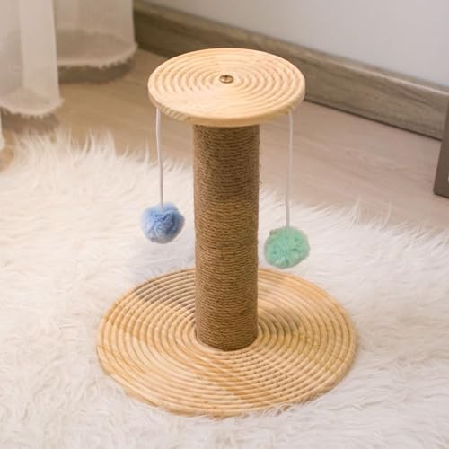 YPDOPORA Katzenkratzspielzeugpfosten | Natürliches Sisalseil | Kratzbäume Aus Sisal, Kratzbaum Für Katzen, Katzenturm Mit Flauschigem Ball, Mehrstufiges Kratzspielzeug Für Katzen,A YPDOPORA Katzenkratzspielzeugpfosten | Natürliches Sisalseil | Kratzbäume Aus Sisal, Kratzbaum Für Katzen, Katzenturm Mit Flauschigem Ball, Mehrstufiges Kratzspielzeug Für Katzen,A von YPDOPORA
