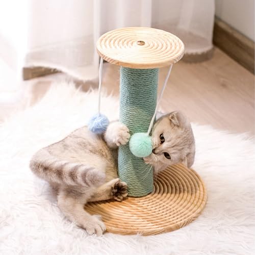 YPDOPORA Katzenkratzspielzeugpfosten | Natürliches Sisalseil | Kratzbäume Aus Sisal, Kratzbaum Für Katzen, Katzenturm Mit Flauschigem Ball, Mehrstufiges Kratzspielzeug Für Katzen,B YPDOPORA Katzenkratzspielzeugpfosten | Natürliches Sisalseil | Kratzbäume Aus Sisal, Kratzbaum Für Katzen, Katzenturm Mit Flauschigem Ball, Mehrstufiges Kratzspielzeug Für Katzen,B von YPDOPORA
