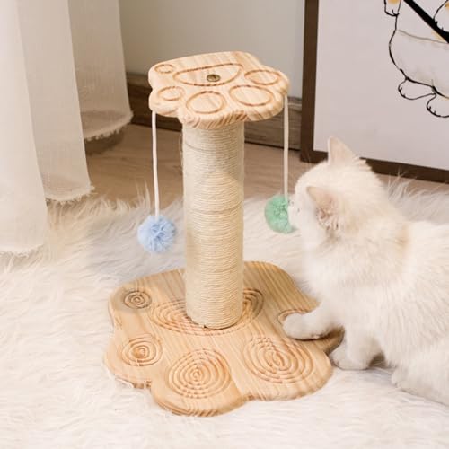 YPDOPORA Katzenkratzspielzeugpfosten | Natürliches Sisalseil | Kratzbäume Aus Sisal, Kratzbaum Für Katzen, Katzenturm Mit Flauschigem Ball, Mehrstufiges Kratzspielzeug Für Katzen,F YPDOPORA Katzenkratzspielzeugpfosten | Natürliches Sisalseil | Kratzbäume Aus Sisal, Kratzbaum Für Katzen, Katzenturm Mit Flauschigem Ball, Mehrstufiges Kratzspielzeug Für Katzen,F von YPDOPORA