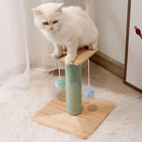 YPDOPORA Katzenkratzspielzeugpfosten | Natürliches Sisalseil | Kratzbäume Aus Sisal, Kratzbaum Für Katzen, Katzenturm Mit Flauschigem Ball, Mehrstufiges Kratzspielzeug Für Katzen,H YPDOPORA Katzenkratzspielzeugpfosten | Natürliches Sisalseil | Kratzbäume Aus Sisal, Kratzbaum Für Katzen, Katzenturm Mit Flauschigem Ball, Mehrstufiges Kratzspielzeug Für Katzen,H von YPDOPORA