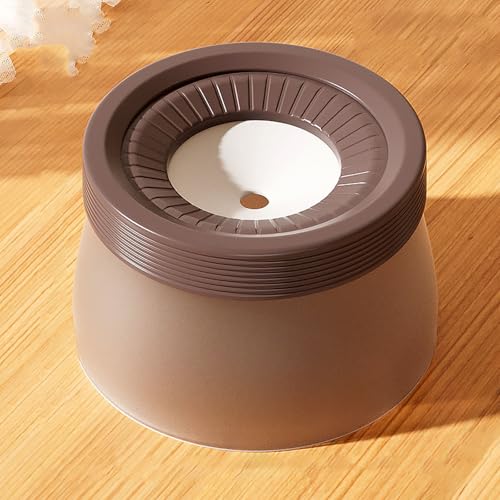 Katzenwassernapf Mit Großem Fassungsvermögen Von 1,2 L, Spritzwassergeschütztes Und Auslaufsicheres Design, Erhöht Und Abnehmbar Für Einfache Reinigung, Langlebiger Trinknapf Für Katzen,Braun von YPDOPORA
