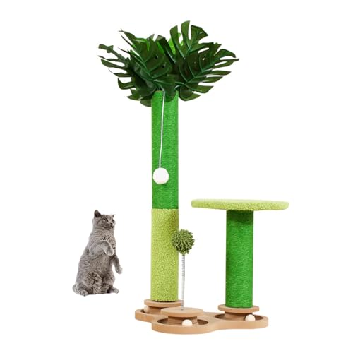 YPDOPORA Kratzbäume Für Hauskatzen – Katzenkratzbaum Mit Sisalseil – Niedlicher Kätzchen-Katzenbaum-Kratzbaum Mit Interaktiver Kugelbahn YPDOPORA Kratzbäume Für Hauskatzen – Katzenkratzbaum Mit Sisalseil – Niedlicher Kätzchen-Katzenbaum-Kratzbaum Mit Interaktiver Kugelbahn von YPDOPORA