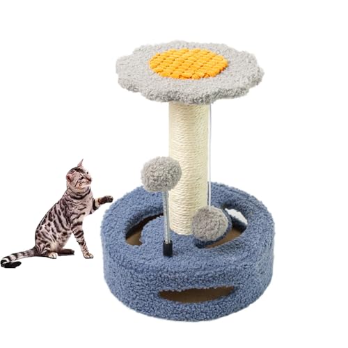 YPDOPORA Kratzbaum, Katzenturm Mit Mit Sisal Überzogenen Kratzbäumen, Katzenwohnung Mit Lustigem Katzenspielzeug Und Weicher Decke, Geeignet Für Kleine Räume,B YPDOPORA Kratzbaum, Katzenturm Mit Mit Sisal Überzogenen Kratzbäumen, Katzenwohnung Mit Lustigem Katzenspielzeug Und Weicher Decke, Geeignet Für Kleine Räume,B von YPDOPORA