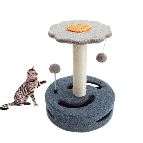 YPDOPORA Kratzbaum, Katzenturm Mit Mit Sisal Überzogenen Kratzbäumen, Katzenwohnung Mit Lustigem Katzenspielzeug Und Weicher Decke, Geeignet Für Kleine Räume,D YPDOPORA Kratzbaum, Katzenturm Mit Mit Sisal Überzogenen Kratzbäumen, Katzenwohnung Mit Lustigem Katzenspielzeug Und Weicher Decke, Geeignet Für Kleine Räume,D von YPDOPORA