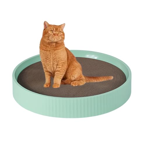 YPDOPORA Runder Katzenkratzbaum, Katzenkratzer Aus Wellpappe, Wendbarer Kratzbaum Aus Pappe Für Hauskatzen, Katzenkratzbett, Katzenkratzmatte, Teppichschutz,Grün YPDOPORA Runder Katzenkratzbaum, Katzenkratzer Aus Wellpappe, Wendbarer Kratzbaum Aus Pappe Für Hauskatzen, Katzenkratzbett, Katzenkratzmatte, Teppichschutz,Grün von YPDOPORA
