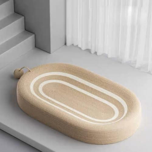 YPDOPORA Sisal-Katzenkratzer Mit Baumelndem Ball, Ovale 3-In-1-Kratzunterlage Für Hauskatzen, Große Und Langlebige Katzenkratzlounge, Rutschfestes Und Langlebiges Katzenkratzloungebett,A YPDOPORA Sisal-Katzenkratzer Mit Baumelndem Ball, Ovale 3-In-1-Kratzunterlage Für Hauskatzen, Große Und Langlebige Katzenkratzlounge, Rutschfestes Und Langlebiges Katzenkratzloungebett,A von YPDOPORA