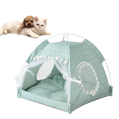YPDOPORA Süßes Katzenzelt, Katzenzelt, Höhlenbett, Sommerkühlung, Tragbares, Atmungsaktives Bett, Wasserdichtes Katzenzelt Aus Polyester Und Elastischer PP-Baumwolle, Faltbares Katzenbett,B,L YPDOPORA Süßes Katzenzelt, Katzenzelt, Höhlenbett, Sommerkühlung, Tragbares, Atmungsaktives Bett, Wasserdichtes Katzenzelt Aus Polyester Und Elastischer PP-Baumwolle, Faltbares Katzenbett,B,L von YPDOPORA