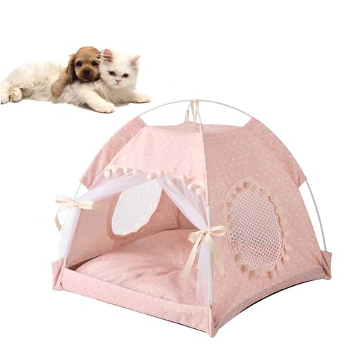 YPDOPORA Süßes Katzenzelt, Katzenzelt, Höhlenbett, Sommerkühlung, Tragbares, Atmungsaktives Bett, Wasserdichtes Katzenzelt Aus Polyester Und Elastischer PP-Baumwolle, Faltbares Katzenbett,D,S YPDOPORA Süßes Katzenzelt, Katzenzelt, Höhlenbett, Sommerkühlung, Tragbares, Atmungsaktives Bett, Wasserdichtes Katzenzelt Aus Polyester Und Elastischer PP-Baumwolle, Faltbares Katzenbett,D,S von YPDOPORA