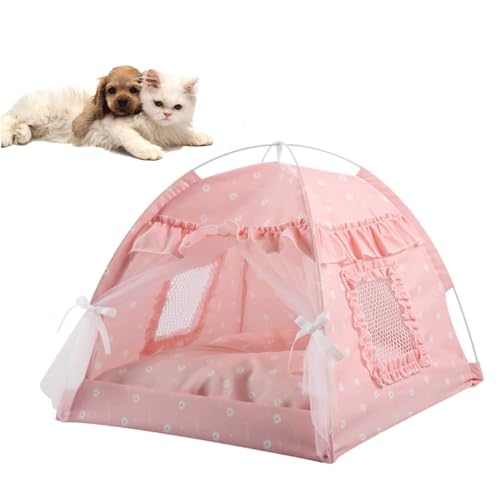 YPDOPORA Süßes Katzenzelt, Katzenzelt, Höhlenbett, Sommerkühlung, Tragbares, Atmungsaktives Bett, Wasserdichtes Katzenzelt Aus Polyester Und Elastischer PP-Baumwolle, Faltbares Katzenbett,F,L YPDOPORA Süßes Katzenzelt, Katzenzelt, Höhlenbett, Sommerkühlung, Tragbares, Atmungsaktives Bett, Wasserdichtes Katzenzelt Aus Polyester Und Elastischer PP-Baumwolle, Faltbares Katzenbett,F,L von YPDOPORA
