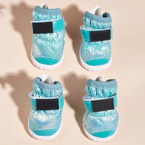 YPDOPORA Warme Haustierschuhe, Hundestiefel, Hundeschneestiefel Für Den Winter, Hundestiefel Und Pfotenschutz, Warme Hundestiefel Für Welpen, 4 Stück, rutschfeste, wasserdichte Hundestiefel,Blau,XXL YPDOPORA Warme Haustierschuhe, Hundestiefel, Hundeschneestiefel Für Den Winter, Hundestiefel Und Pfotenschutz, Warme Hundestiefel Für Welpen, 4 Stück, rutschfeste, wasserdichte Hundestiefel,Blau,XXL von YPDOPORA