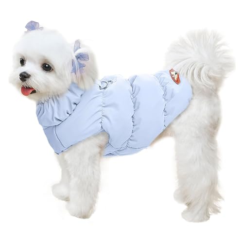 Warme Winter-Hundejacke Für Kleine Und Mittelgroße Hunde, Katzen, Mäntel Für Kaltes Wetter Mit Geschirr, Gepolsterte Hunde-Fleeceweste, wasserdichte, Winddichte Hunde-Schneejacke,D,XS Warme Winter-Hundejacke Für Kleine Und Mittelgroße Hunde, Katzen, Mäntel Für Kaltes Wetter Mit Geschirr, Gepolsterte Hunde-Fleeceweste, wasserdichte, Winddichte Hunde-Schneejacke,D,XS von YPDOPORA