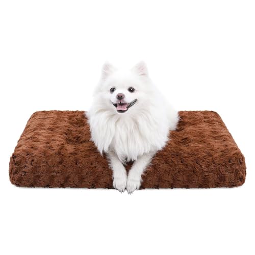 Waschbares Hundebett, Luxuriöse, Flauschige Plüsch-Hundematte, Maschinenwaschbar, Hundekistenbetten Mit Rutschfester Unterseite, Hundeschlafmatte, Kissenbett Für Mittelgroße Und Kleine Hunde,B,L Waschbares Hundebett, Luxuriöse, Flauschige Plüsch-Hundematte, Maschinenwaschbar, Hundekistenbetten Mit Rutschfester Unterseite, Hundeschlafmatte, Kissenbett Für Mittelgroße Und Kleine Hunde,B,L von YPDOPORA