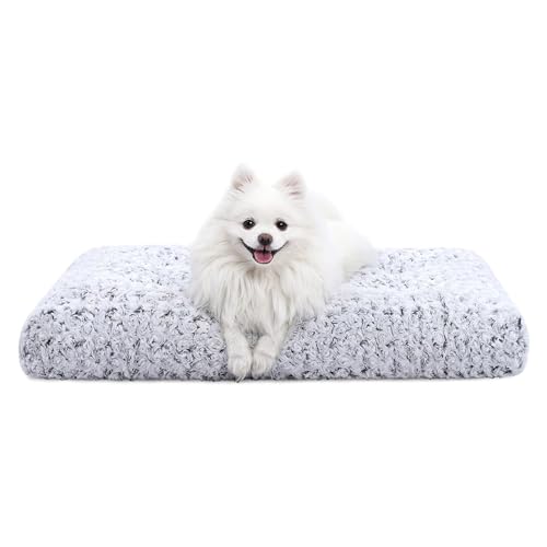 Waschbares Hundebett, Luxuriöse, Flauschige Plüsch-Hundematte, Maschinenwaschbar, Hundekistenbetten Mit Rutschfester Unterseite, Hundeschlafmatte, Kissenbett Für Mittelgroße Und Kleine Hunde,D,L Waschbares Hundebett, Luxuriöse, Flauschige Plüsch-Hundematte, Maschinenwaschbar, Hundekistenbetten Mit Rutschfester Unterseite, Hundeschlafmatte, Kissenbett Für Mittelgroße Und Kleine Hunde,D,L von YPDOPORA