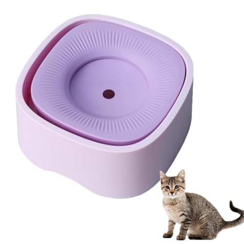 YPDOPORA 1,5 L/50 Oz Automatischer Trinkbrunnen Für Haustiere, Langsamer Wassernapf Für Hunde, Katzenwassernapf Ohne Verschütten, Auslaufsicherer Wassernapf Aus ABS-Harz Für Katzen Und Hunde,Lila von YPDOPORA