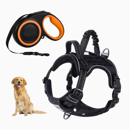 YPDOPORA Atmungsaktives Taktisches Hundegeschirr Aus Netzstoff, Reflektierendes Hundegeschirr, No-Pull-Frontclip-Service-Hundeweste Mit 2 Griffen, Verstellbare Haustierweste Für Hunde,A,M YPDOPORA Atmungsaktives Taktisches Hundegeschirr Aus Netzstoff, Reflektierendes Hundegeschirr, No-Pull-Frontclip-Service-Hundeweste Mit 2 Griffen, Verstellbare Haustierweste Für Hunde,A,M von YPDOPORA