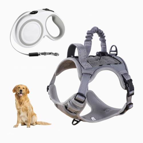 YPDOPORA Atmungsaktives Taktisches Hundegeschirr Aus Netzstoff, Reflektierendes Hundegeschirr, No-Pull-Frontclip-Service-Hundeweste Mit 2 Griffen, Verstellbare Haustierweste Für Hunde,F,M YPDOPORA Atmungsaktives Taktisches Hundegeschirr Aus Netzstoff, Reflektierendes Hundegeschirr, No-Pull-Frontclip-Service-Hundeweste Mit 2 Griffen, Verstellbare Haustierweste Für Hunde,F,M von YPDOPORA