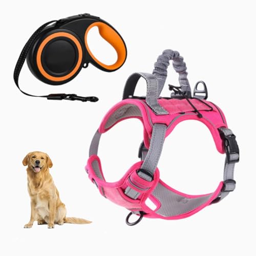 YPDOPORA Atmungsaktives Taktisches Hundegeschirr Aus Netzstoff, Reflektierendes Hundegeschirr, No-Pull-Frontclip-Service-Hundeweste Mit 2 Griffen, Verstellbare Haustierweste Für Hunde,G,XL YPDOPORA Atmungsaktives Taktisches Hundegeschirr Aus Netzstoff, Reflektierendes Hundegeschirr, No-Pull-Frontclip-Service-Hundeweste Mit 2 Griffen, Verstellbare Haustierweste Für Hunde,G,XL von YPDOPORA