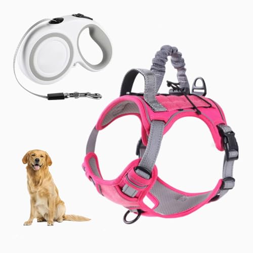YPDOPORA Atmungsaktives Taktisches Hundegeschirr Aus Netzstoff, Reflektierendes Hundegeschirr, No-Pull-Frontclip-Service-Hundeweste Mit 2 Griffen, Verstellbare Haustierweste Für Hunde,H,L YPDOPORA Atmungsaktives Taktisches Hundegeschirr Aus Netzstoff, Reflektierendes Hundegeschirr, No-Pull-Frontclip-Service-Hundeweste Mit 2 Griffen, Verstellbare Haustierweste Für Hunde,H,L von YPDOPORA