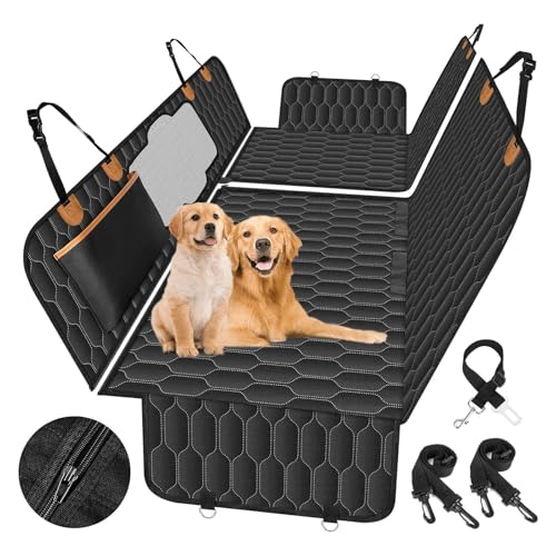 YPDOPORA Autositzbezug Für Hunde Für Die Rückbank, 60/40 Geteilter Hundesitzbezug Mit Seitenklappe, Kratzfeste Autohängematte Für Hunde Mit Netzfenster Und Tasche Für Autos, Lkws Und Suvs YPDOPORA Autositzbezug Für Hunde Für Die Rückbank, 60/40 Geteilter Hundesitzbezug Mit Seitenklappe, Kratzfeste Autohängematte Für Hunde Mit Netzfenster Und Tasche Für Autos, Lkws Und Suvs von YPDOPORA