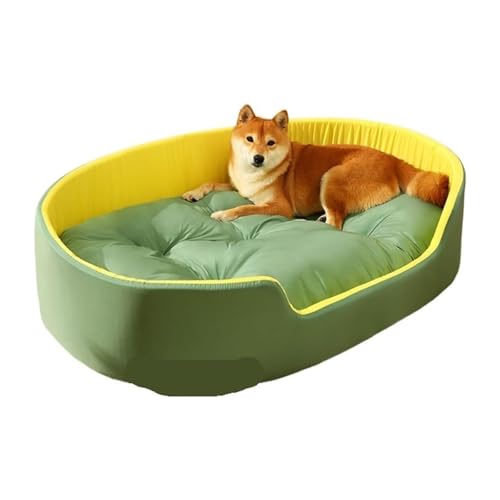 YPDOPORA Beruhigendes Hundebett Für Kleine Hunde, 3D-Zwinger-Haustierbett Für Den Innenbereich, Weiche, Warme Bettmatte, Liegebank, Sofa, Haustierhaus, Haustierbett Mit Anti-Rutsch-Pad,Grün,XL YPDOPORA Beruhigendes Hundebett Für Kleine Hunde, 3D-Zwinger-Haustierbett Für Den Innenbereich, Weiche, Warme Bettmatte, Liegebank, Sofa, Haustierhaus, Haustierbett Mit Anti-Rutsch-Pad,Grün,XL von YPDOPORA