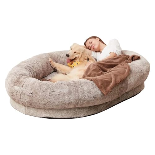 YPDOPORA Extra Großes Menschliches Hundebett Für Erwachsene, Riesiges Hundebett Für Nickerchen Mit Abnehmbarem, Waschbarem Bezug Und Rutschfester Unterseite,B,5XL YPDOPORA Extra Großes Menschliches Hundebett Für Erwachsene, Riesiges Hundebett Für Nickerchen Mit Abnehmbarem, Waschbarem Bezug Und Rutschfester Unterseite,B,5XL von YPDOPORA