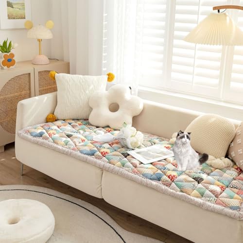 YPDOPORA Garden Chic – Sofabezug Aus Baumwolle, Flauschiger Sofabezug, Karierte Quadratische Haustiermatte, Maschinenwaschbar Und rutschfest, Für Die Meisten Haustiere,Blau,4XL YPDOPORA Garden Chic – Sofabezug Aus Baumwolle, Flauschiger Sofabezug, Karierte Quadratische Haustiermatte, Maschinenwaschbar Und rutschfest, Für Die Meisten Haustiere,Blau,4XL von YPDOPORA
